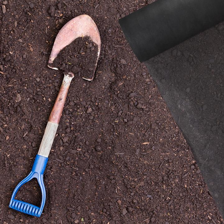 Actual product image Relaxdays Weed Barrier Carpet 5 m, 50g/m²