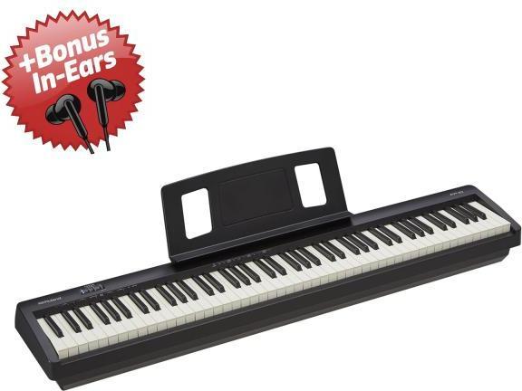 Actual product image Roland Digital Piano FP-10 Schwarz + Bonus In-Ear Kopfhörer (88 Keys)
