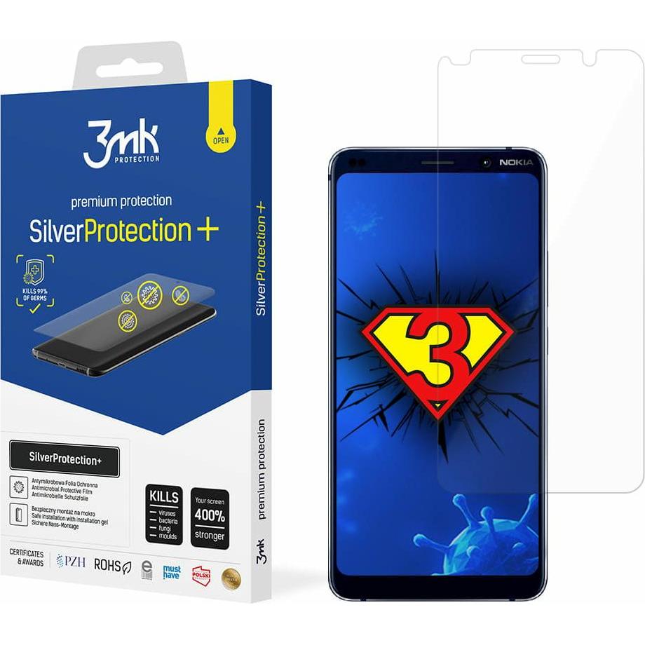 Thumbnail - 3MK Nokia 9 Pureview – SilverProtection+ (1 Stück, Nokia 9 PureView), Smartphone Schutzfolie, Silber