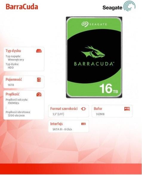 Produktbild Seagate Barracuda (16 TB, 3.5")