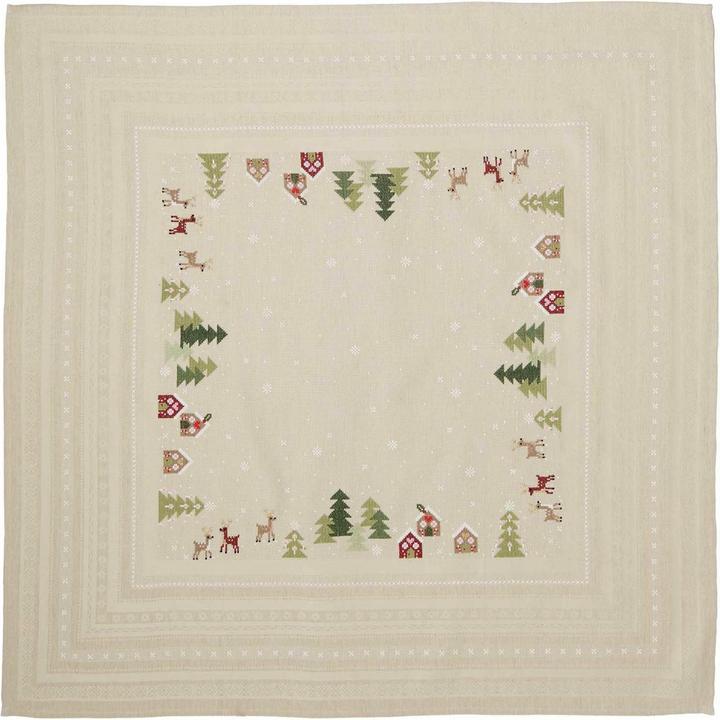 Actual product image Rico Design Cross stitch tablecloth W.100381 (90 x 90 cm)