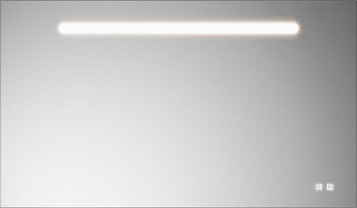 Actual product image burgbad Eqio miroir lumineux avec éclairage LED, 1 interrupteur à capteur, support pour téléphone portable (120 x 70 cm)