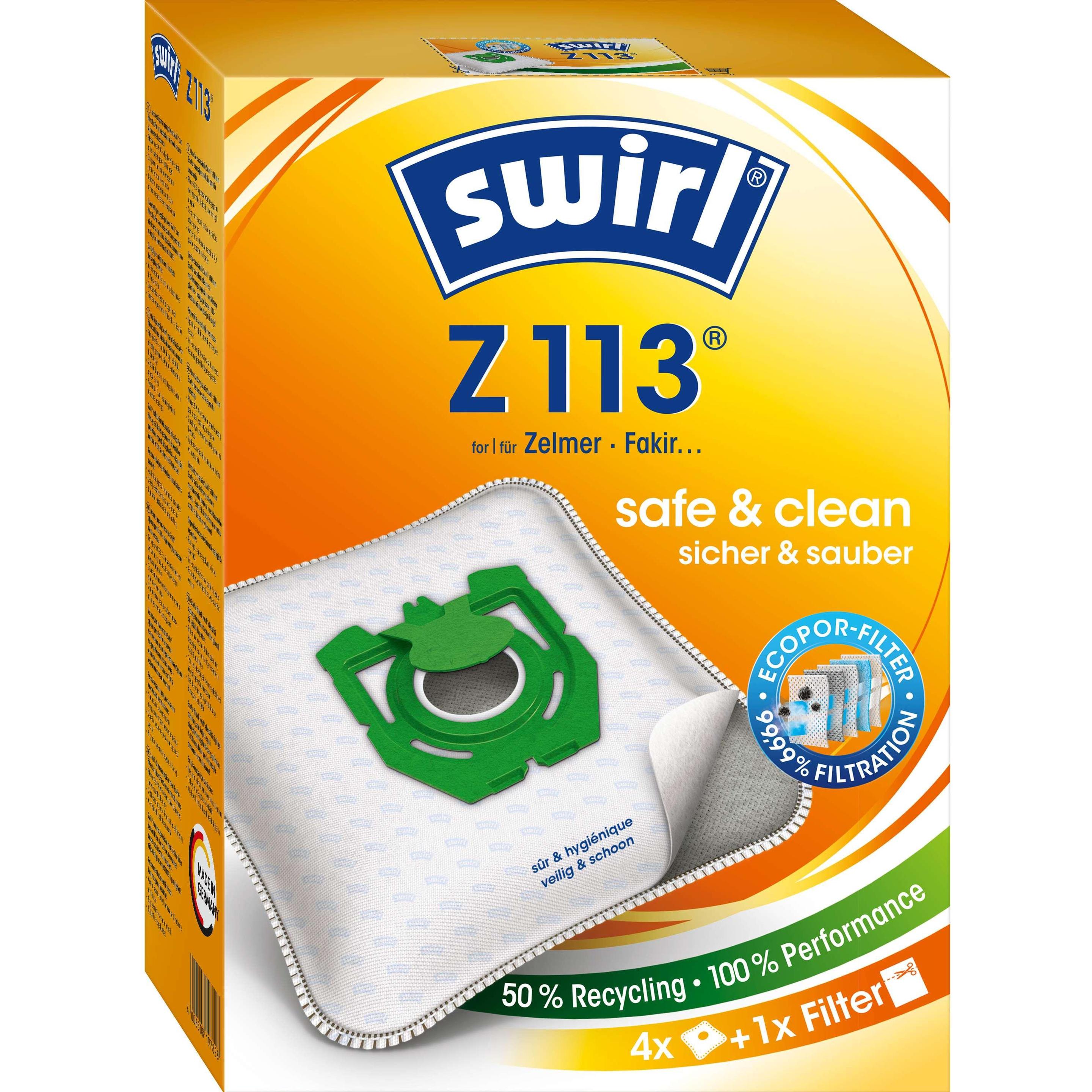 Swirl Z 113 MicroPor Airspace, Staubsaugerbeutel