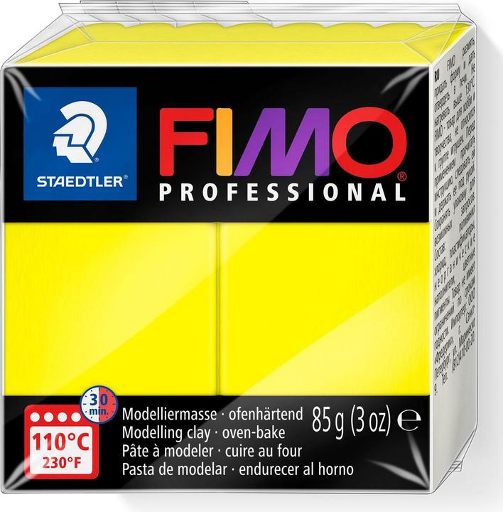 Actual product image Fimo Professional lemon yellow