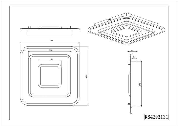 Actual product image Reality JORA Plafonniere - Wit (5400 lm)