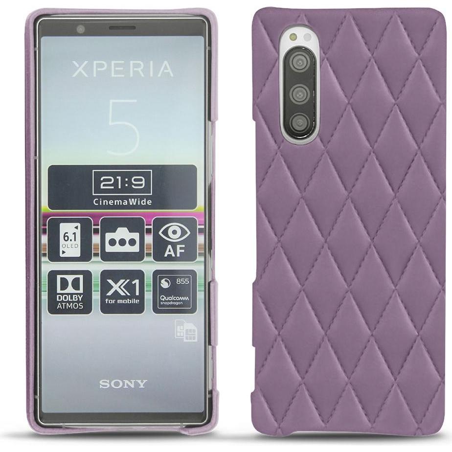 Thumbnail - Noreve Lederschutzhülle (Sony Xperia 5), Smartphone Hülle, Violett