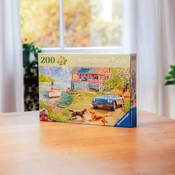 Image du produit Ravensburger Puzzle 12001370 - Maison d'été au bord du lac - Puzzle pour personnes âgées et seniors, avec 200 (200 pièces)