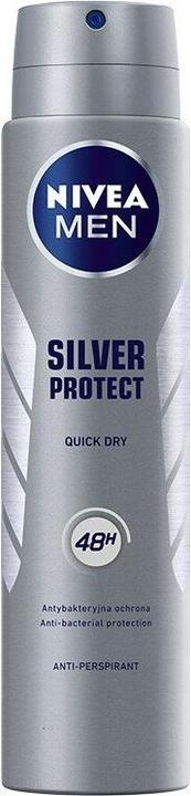 Actual product image NIVEA Men Silver Protect Antiperspirant (Spray, 250 ml)