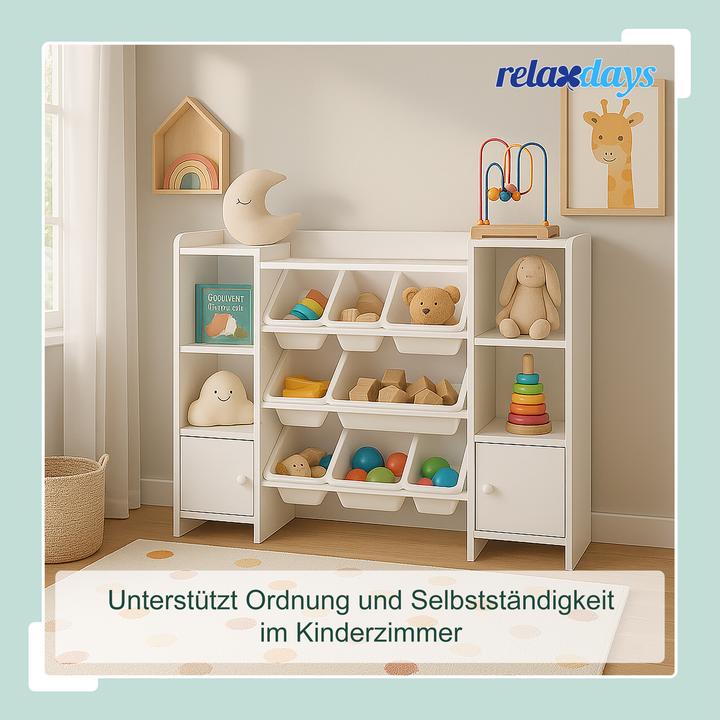 Actual product image Relaxdays Kinderregal gross mit Boxen