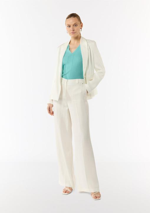 Produktbild Comma Strickpullunder Feinstricktop mit Rippstruktur im Skinny Fit (38)