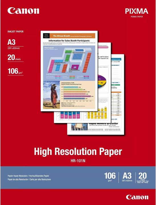 Actual product image Canon Hr-101n (106 g/m², A3, 20 x)