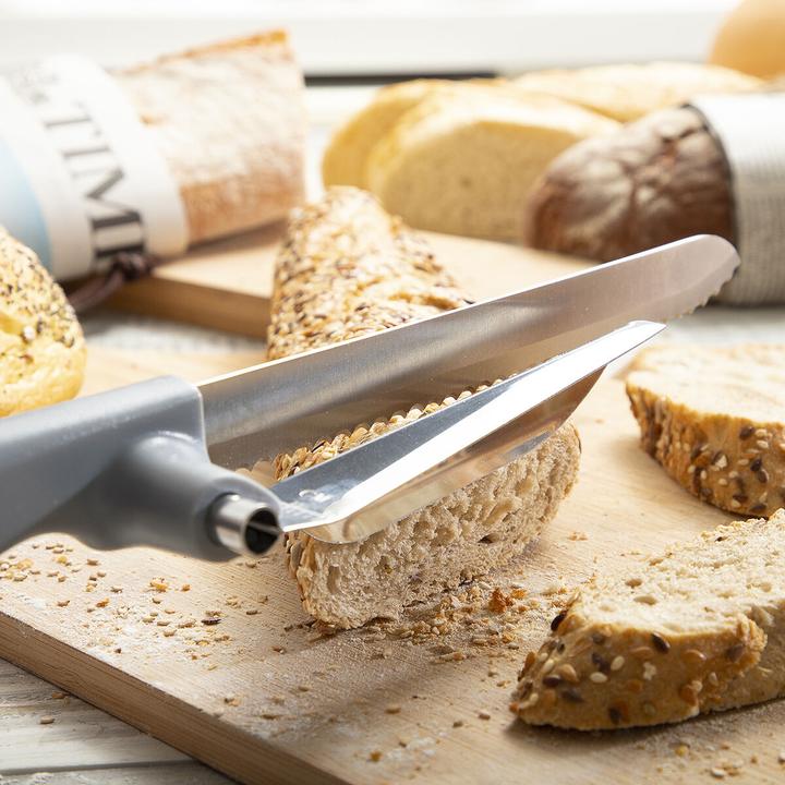 Image du produit InnovaGoods Couteau à pain avec guide de coupe réglable