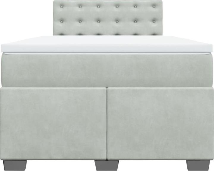 Produktbild vidaXL Bo x springbett mit Matratze 140 x 200 cm Samt (140 x 200 cm)