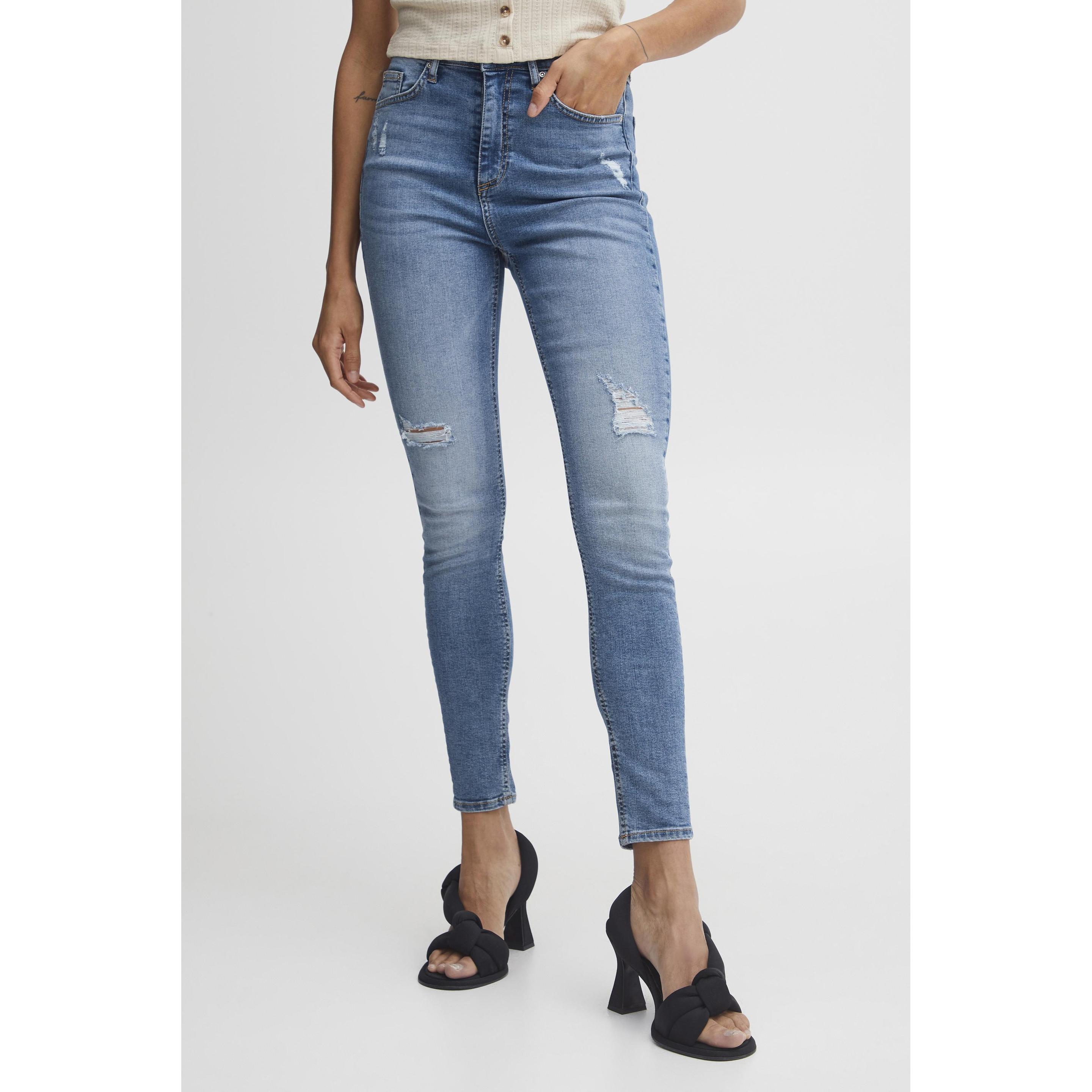 B.young, Damen, Jeans, jeans hohe taille damen lola kristen, Blau, (27)