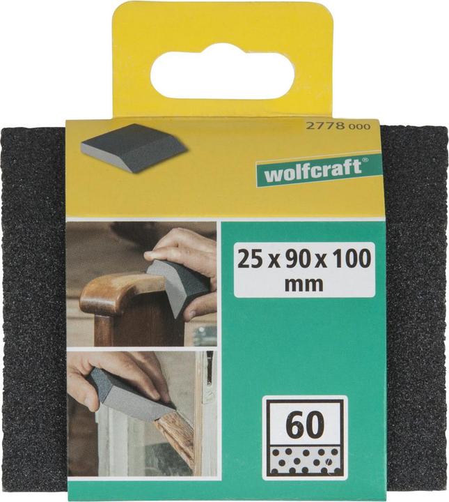 Produktbild wolfcraft 1 Schleifblock Kontur K60 (P100, P60)