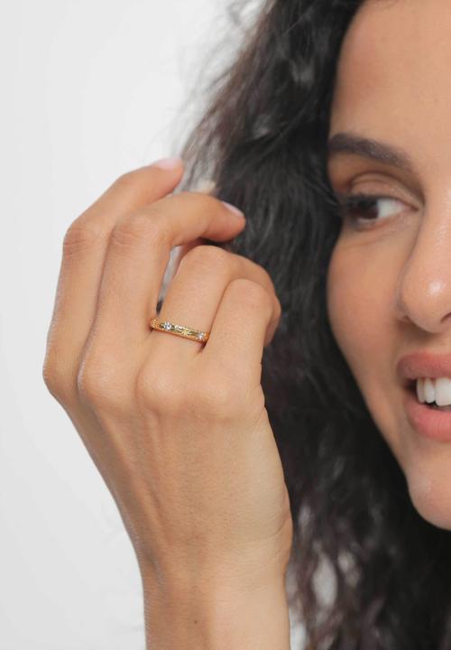 Immagine prodotto Haze & Glory Ring Bandring Stern Tansanite - Starlover 925 Silber (50, 925 Argento)