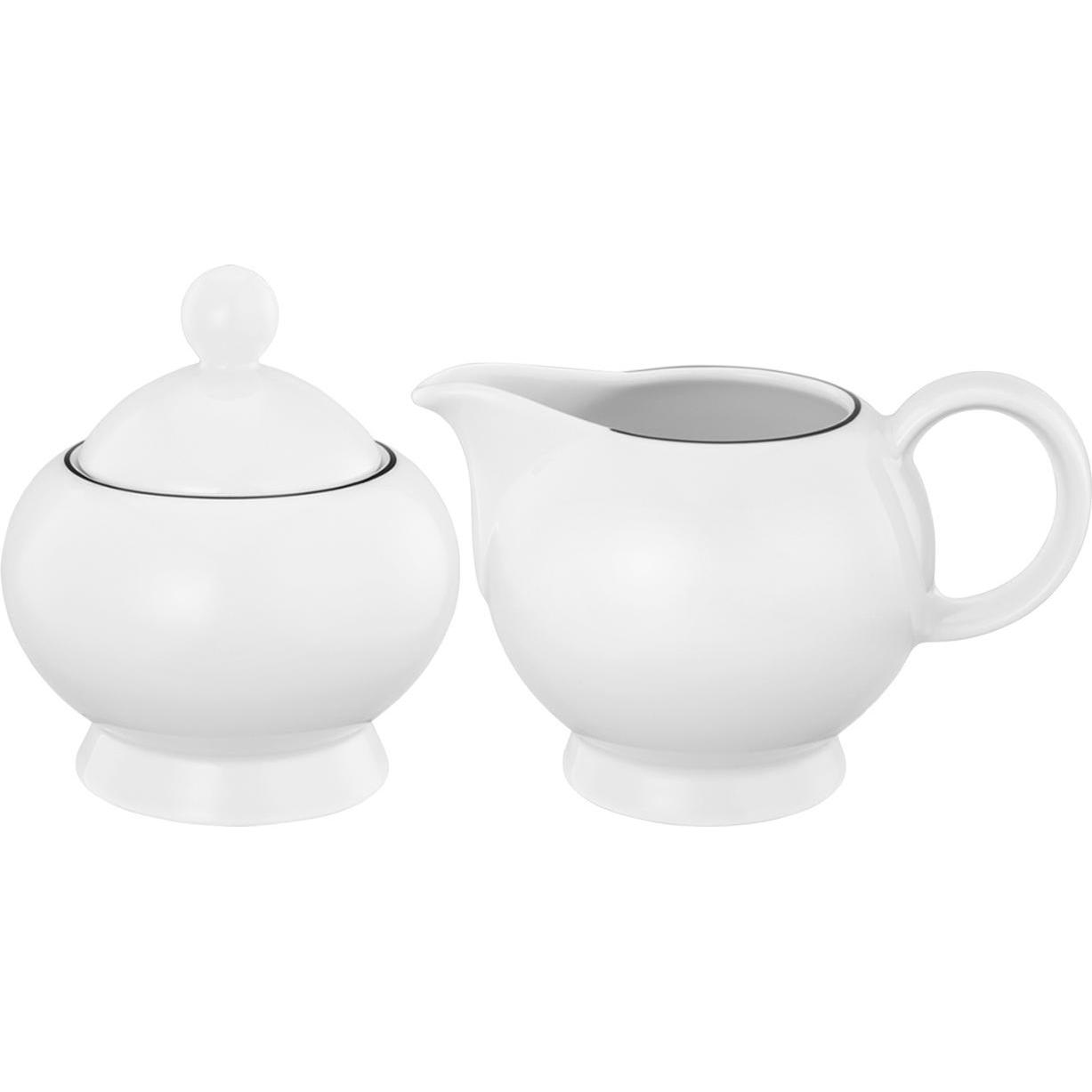 Seltmann, Milchkanne, Lido Black Line Milch & Zuckerset (0.23 l)