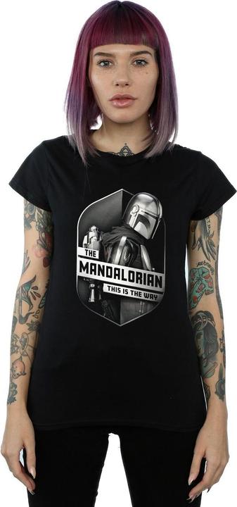 Produktbild Star Wars The Mandalorian This Way Mando Shield TShirt (M)