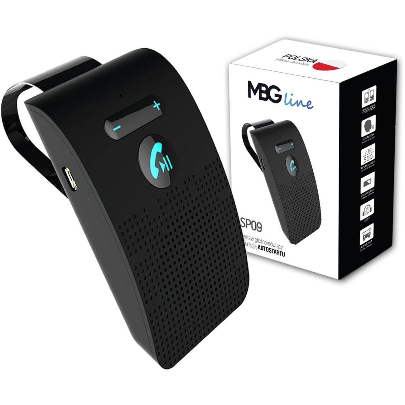 Celeb Luxury MBG Line SP09 Freisprecheinrichtung, Adattatore per auto, Nero