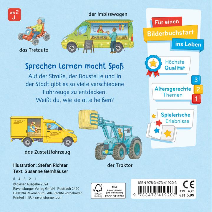 Produktbild Ravensburger Mein Bilder-Wörterbuch: Unsere Fahrzeuge (Deutsch)