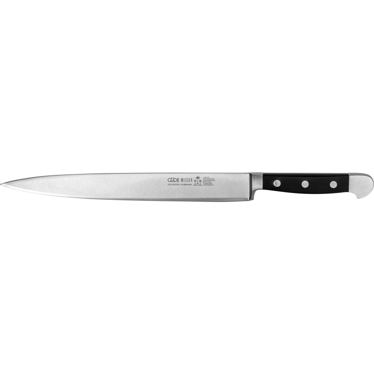 Güde Solingen Alpha Schinkenmesser 26 cm POM 1765/26, Küchenmesser, Silber