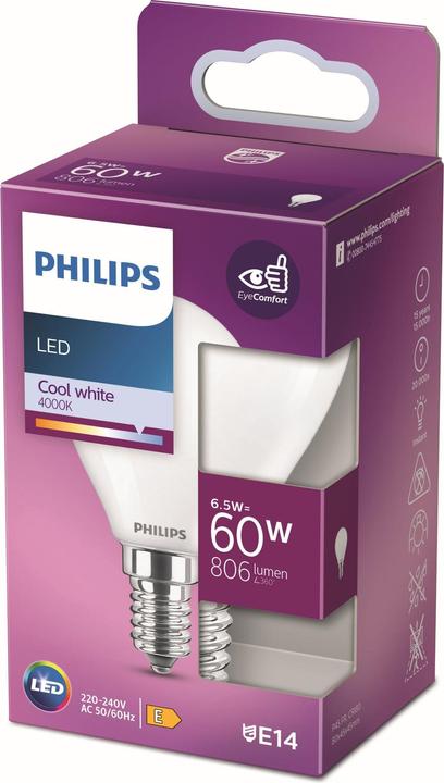 Actual product image Philips LED Candles & Lustres (E14, 6.50 W, 806 lm, 1 x, E)