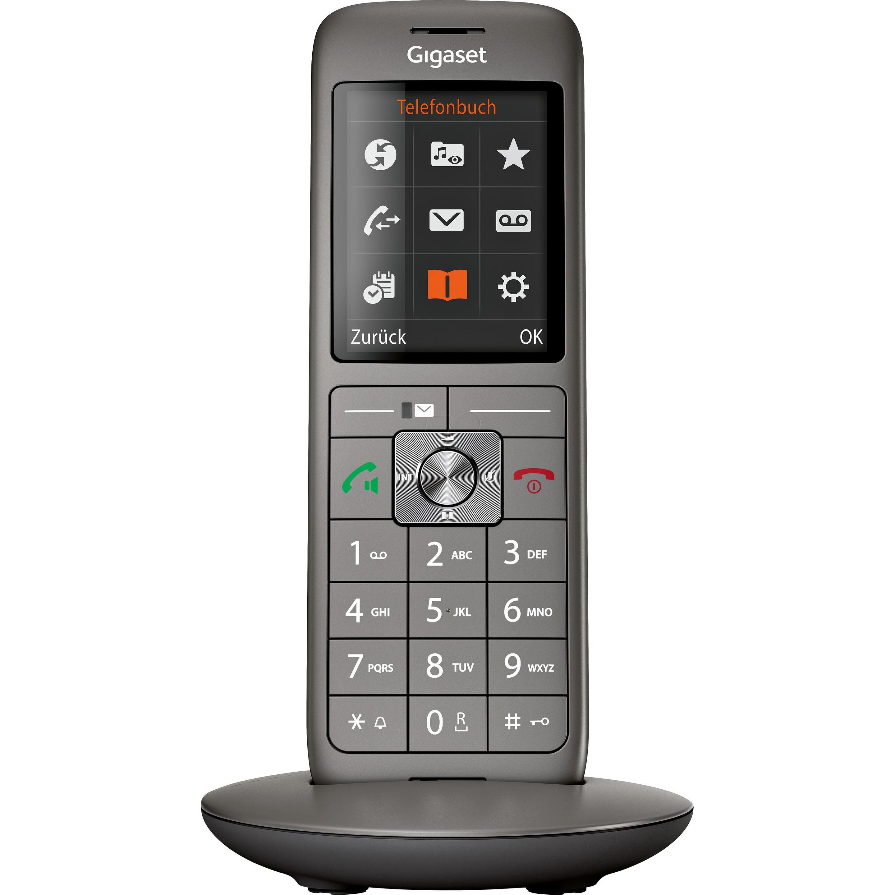 Gigaset CL660HX Mobilteil (CH-Version), Telefon, Grau, Schwarz