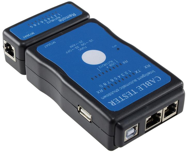 Produktbild Chilitec CAT.5 / CAT.6 + USB Leitungstester, Netzwerk-Kabeltester für RJ45