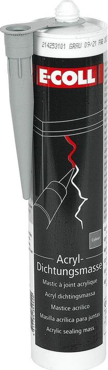 E-coll Mastic de dispersion acrylique gris (Gris, 310 ml)