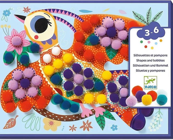 Produktbild Djeco Silhouetten Pompons