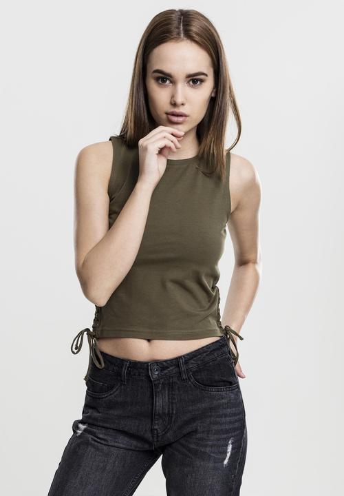 Produktbild Urban Classics Ladies Lace Up Cropped Top (XL)