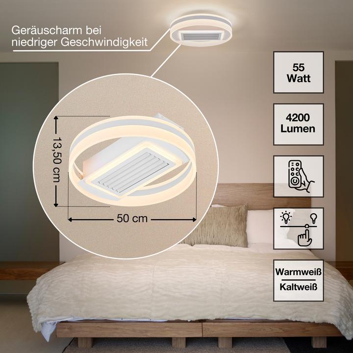 Produktbild Osram LED Deckenleuchte Ceiling fan grill Ring 55W CCT White Dimmbar Tunable White 4099854445552