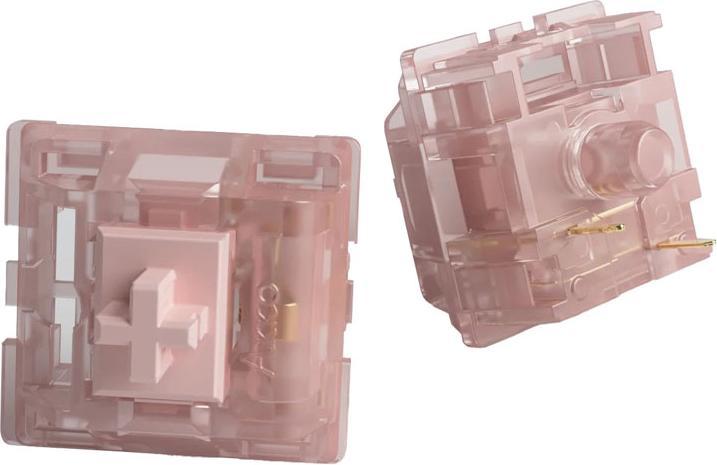 Image du produit Akko Haze Pink Silent Switch, mécanique, 3 broches, linéaire, MX-Stem, 43g - 45 pièces