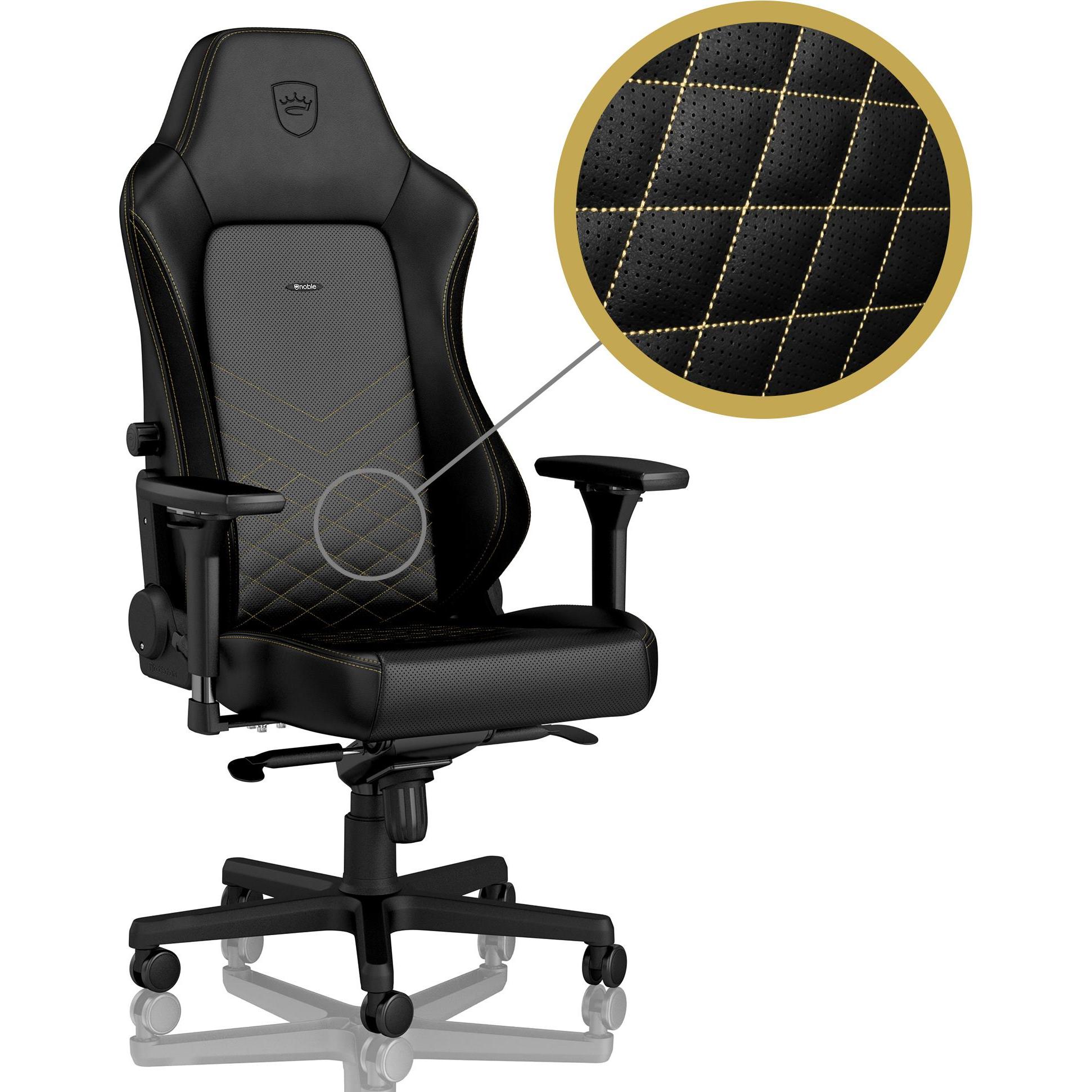 Thumbnail - noblechairs Hero, Gaming Stuhl, Gold, Schwarz