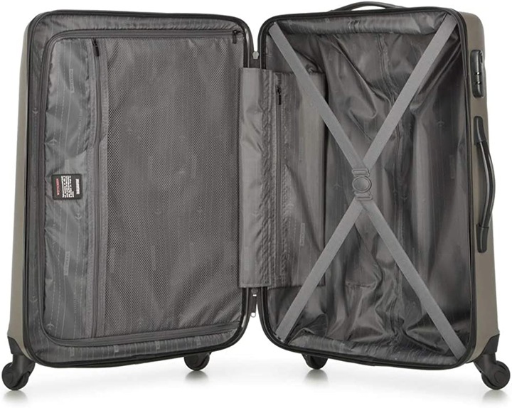 Immagine prodotto Wittchen Globe Line Modern, Champagne (98 l, Bagaglio a mano (fino a 50 litri), M (50 - 90l), L (90 - 115l))