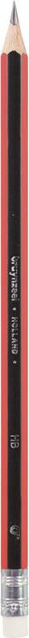 Actual product image Bruynzeel Hb Schwarz-Rot Graphitstift mit Radiergummi (HB, 1x)