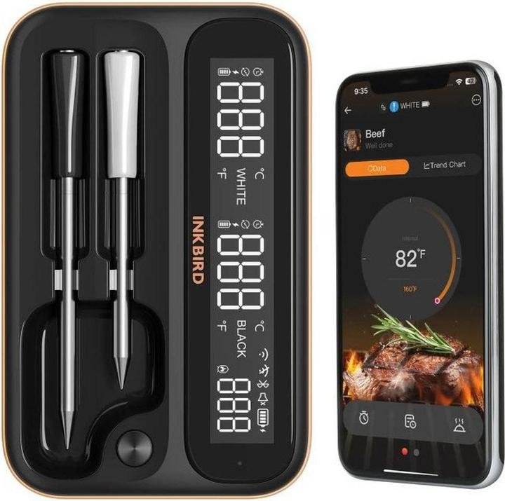 Inkbird INT-12-BW Drahtloser Grillthermometer