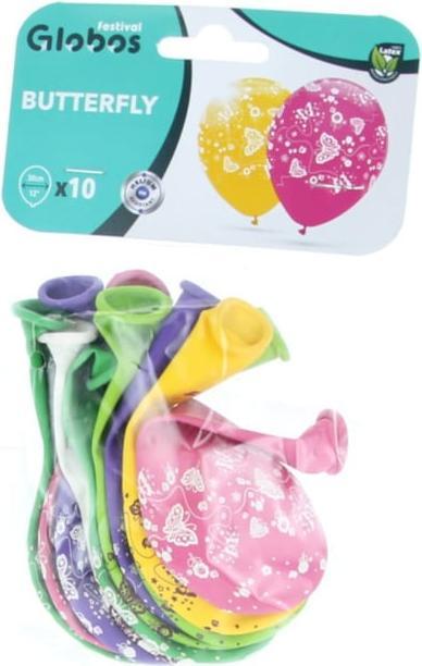 Globos Europe Luftballons - Schmetterlinge - 10 Stück (10 x)