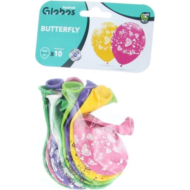 Globos Luftballons - Schmetterlinge - 10 Stück