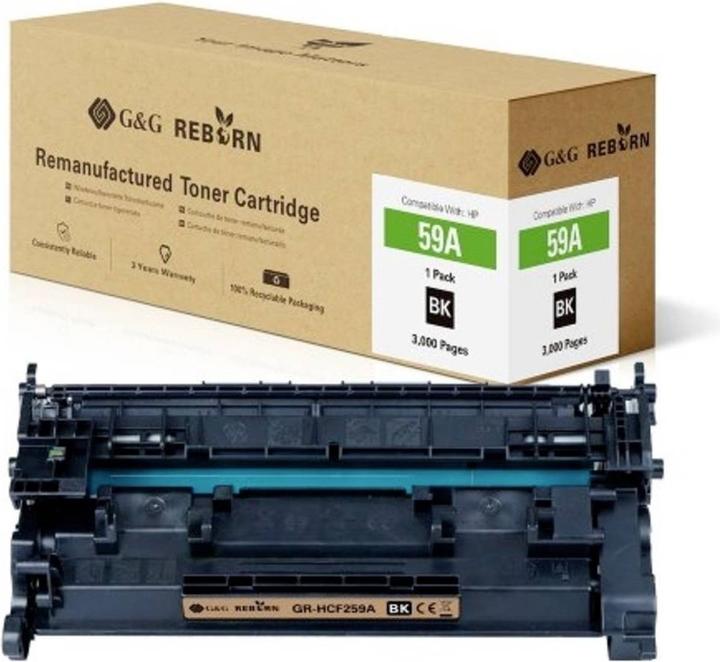 Produktbild G&G Toner ersetzt HP 59A Kompatibel Schwarz 3000 Seiten Reborn remanufactured 2 (BK)