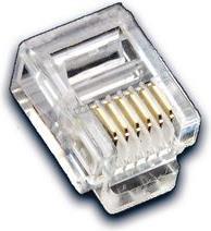 Produktbild Wirewin RJ-11/RJ-12 Modularstecker 100er Pack