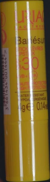Image du produit Uriage Bariésun Stick lèvres SPF30 stick (Crème solaire, SPF 30, 16 g)