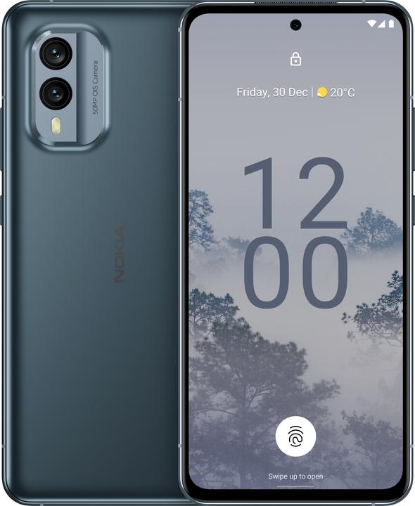 Produktbild Nokia X30 (128 GB, Cloudy Blue, 6.43", Hybrid Dual SIM + eSIM, 50 Mpx, 5G)