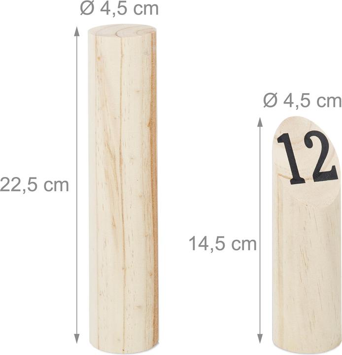 Produktbild Relaxdays Kubb Wikingerspiel