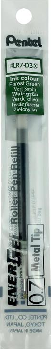 Actual product image Pentel Cartridges EnerGel 0.7mm LR7-D3X dark green (Refill, Dark green, 0.70 mm)