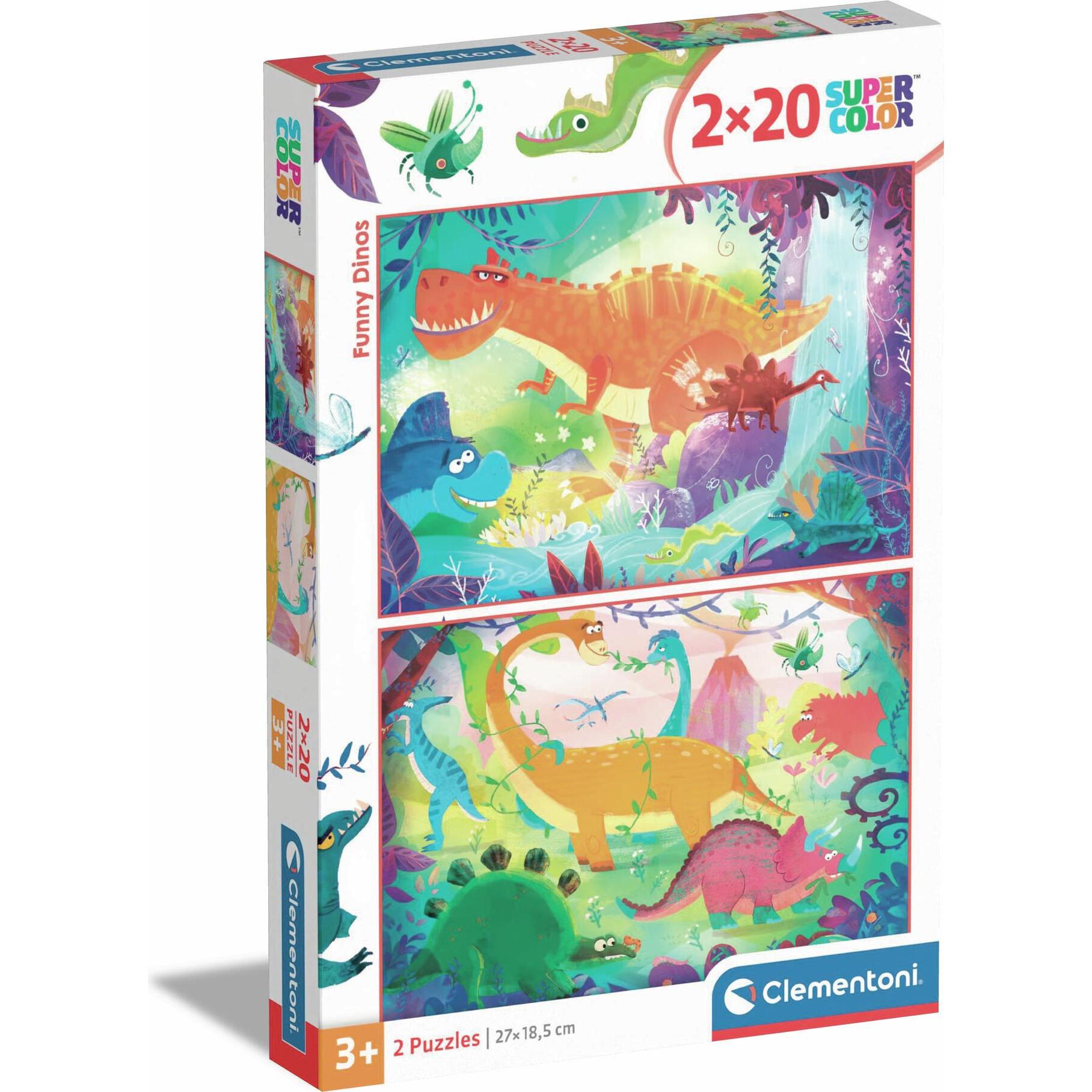 Clementoni Lustige Dinosaurier (20 Teile)