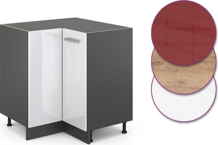 Produktbild Vicco Eckunterschrank R-Line (75.5 x 46 x 81.5 cm)