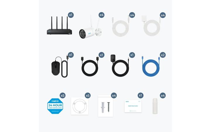 Produktbild Reolink NVS12-8MB4W WiFi System (3840 x 2160 Pixels)