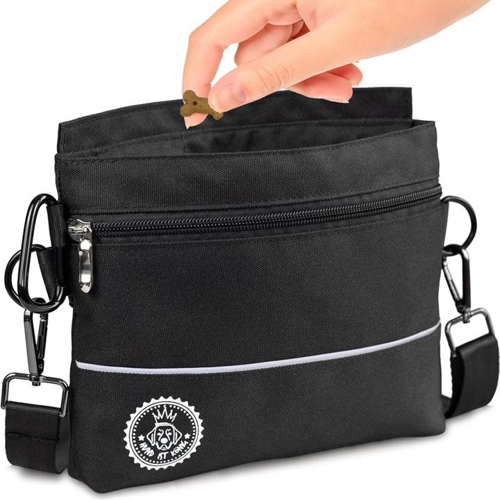 Hund ist König Leckerlietasche für Hunde mit Magnet-Verschluss