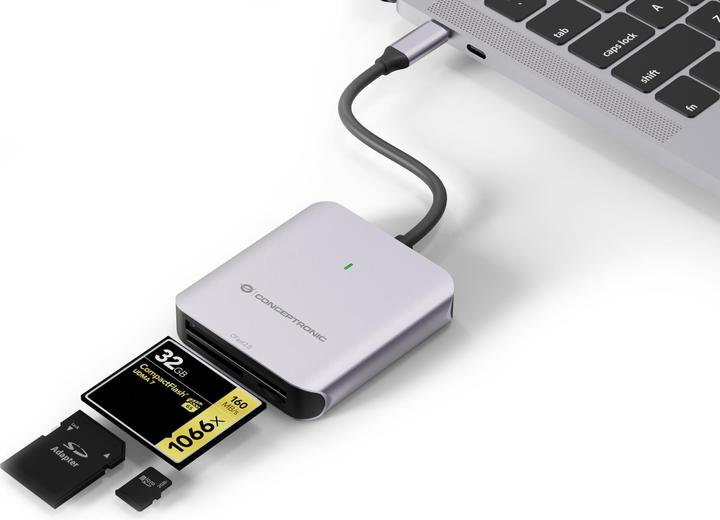 Actual product image Conceptronic Card Reader USB 3.2 Gen2 CFast SD/TF 4.0 UHS-II (USB 3.2 Gen 2)